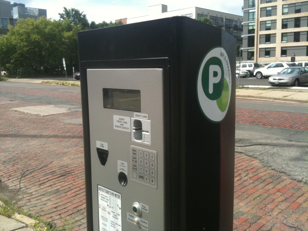 Minneapolis parking meter station